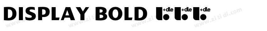Display Bold字体转换
